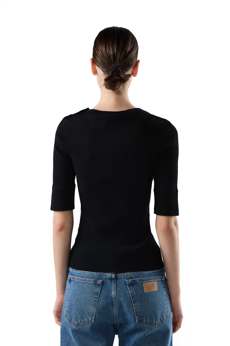 Dayton wool top/Black PROENZA SCHOULER WHITE LABEL