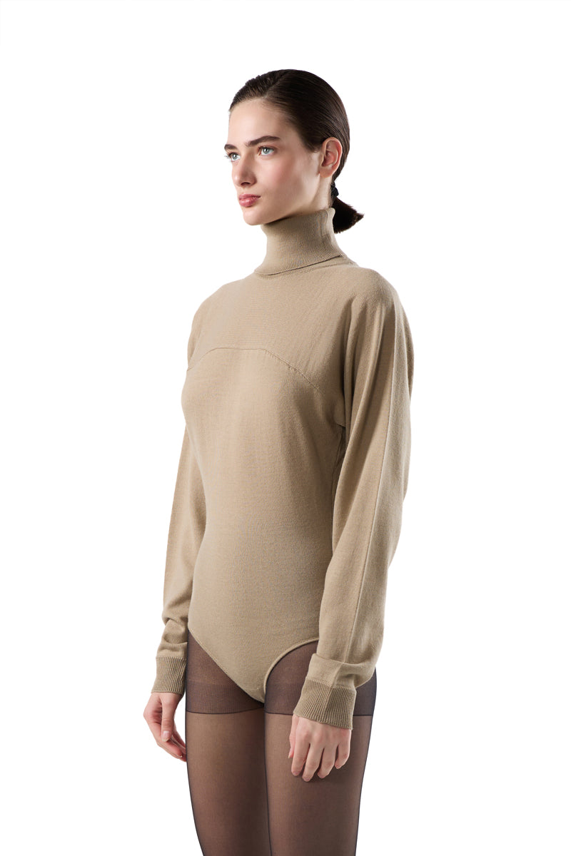 Turtleneck body/Beige MM6 MAISON MARGIELA