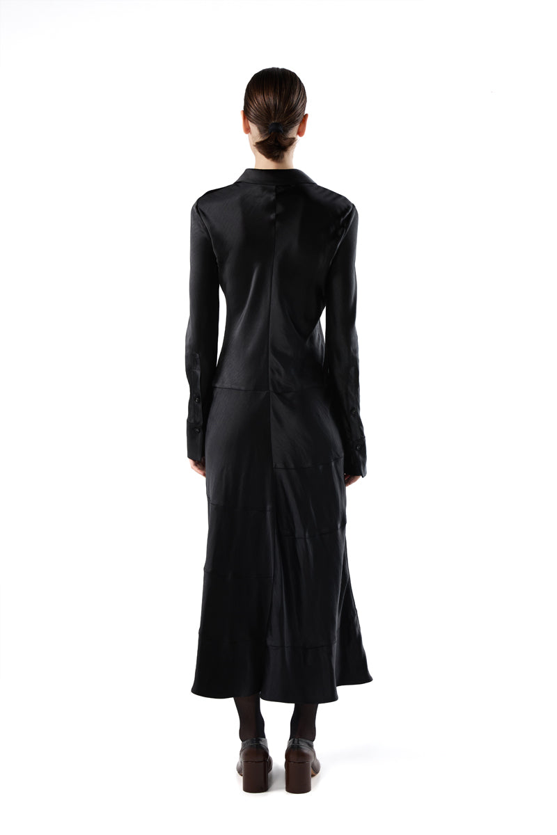 Satin maxi dress/Black PROENZA SCHOULER WHITE LABEL