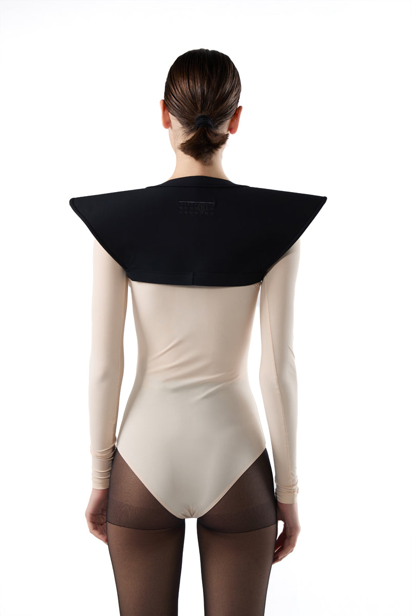 Lycra jersey bolero/Black MM6 MAISON MARGIELA