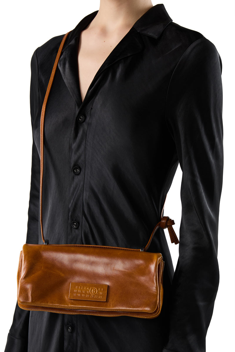 Numeric shoulder bag/Brown MM6 MAISON MARGIELA