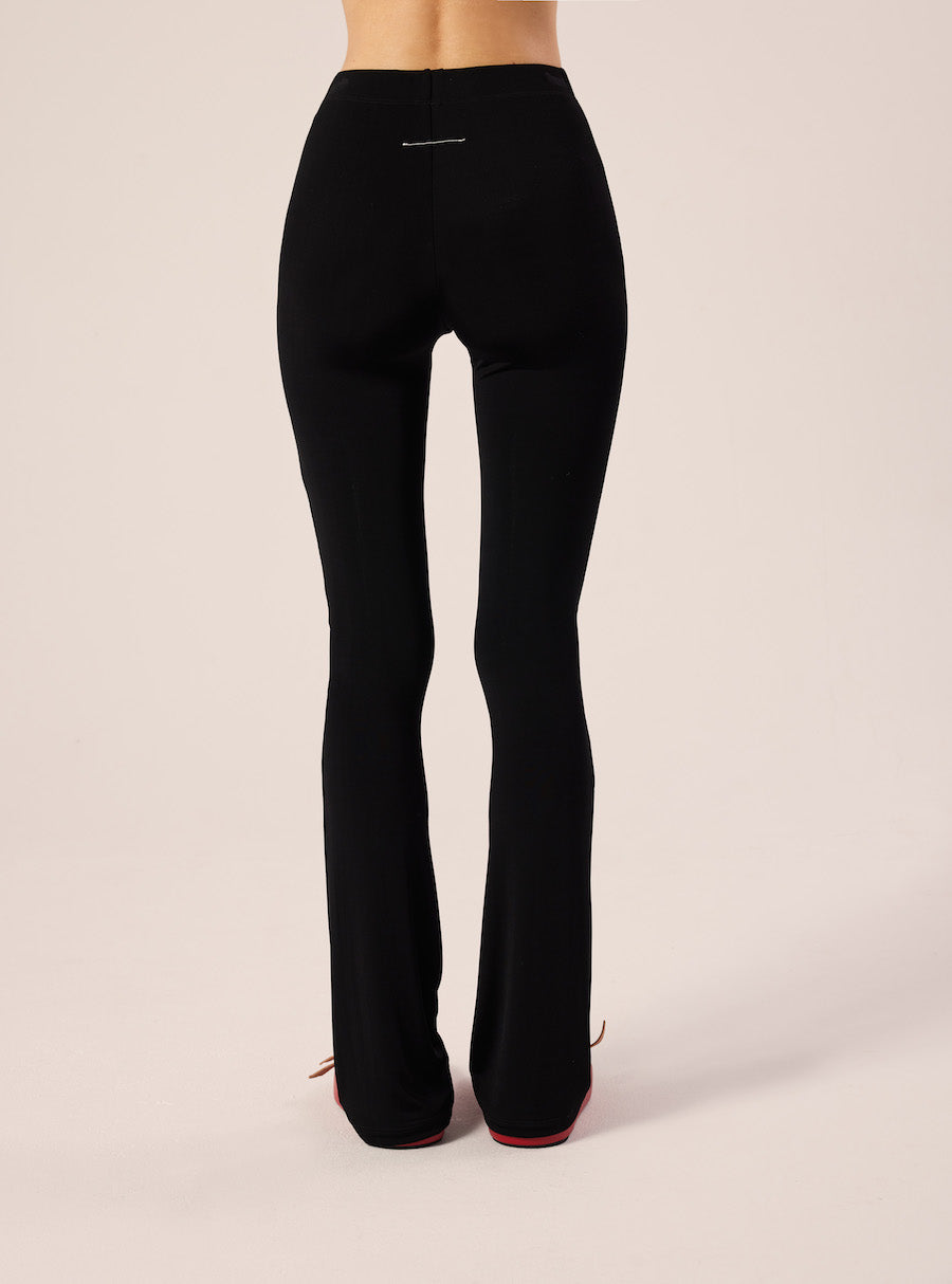 Stretch leggings-Black MM6 MAISON MARGIELA