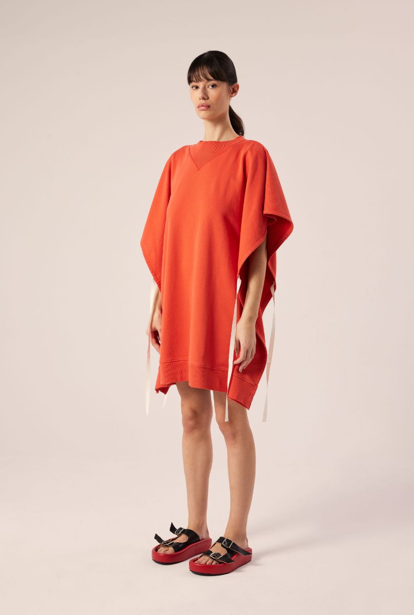 Sweater dress-Orange MM6 MAISON MARGIELA