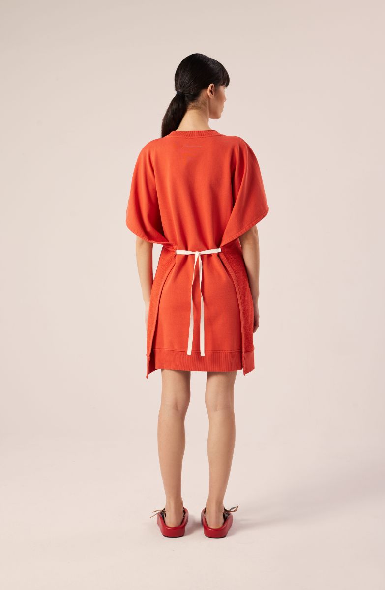 Sweater dress-Orange MM6 MAISON MARGIELA