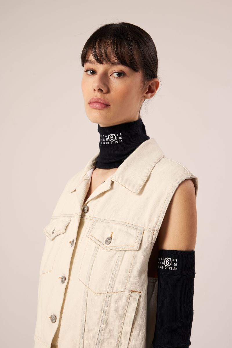 Neck and arm warmers-Black MM6 MAISON MARGIELA