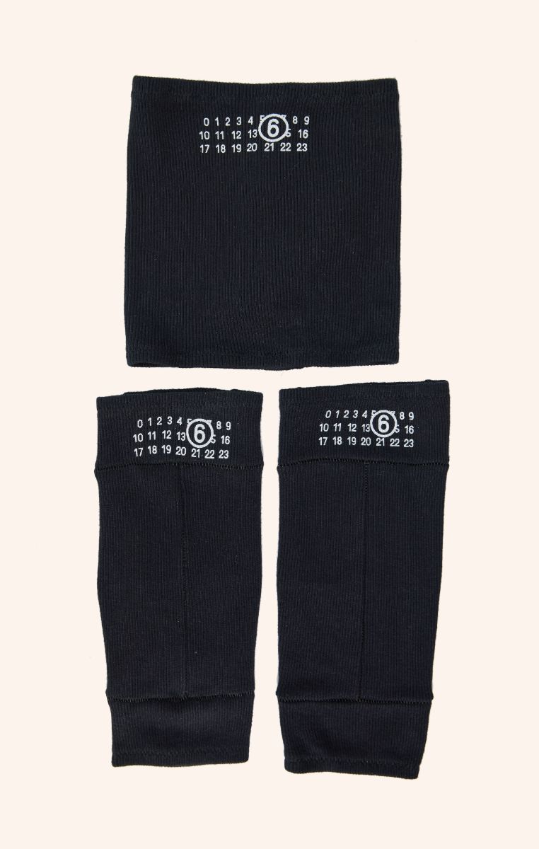 Neck and arm warmers-Black MM6 MAISON MARGIELA