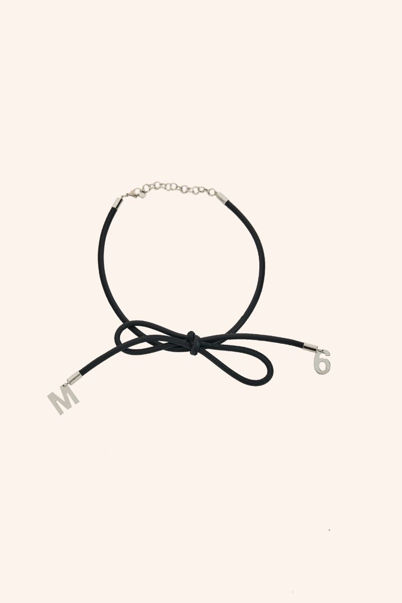 Bow style necklace-Black MM6 MAISON MARGIELA
