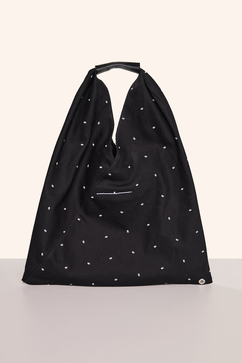 Logo print Japanese tote-Black MM6 MAISON MARGIELA