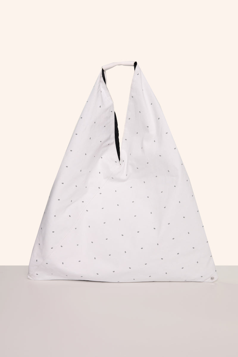 Logo print Japanese tote-White MM6 MAISON MARGIELA