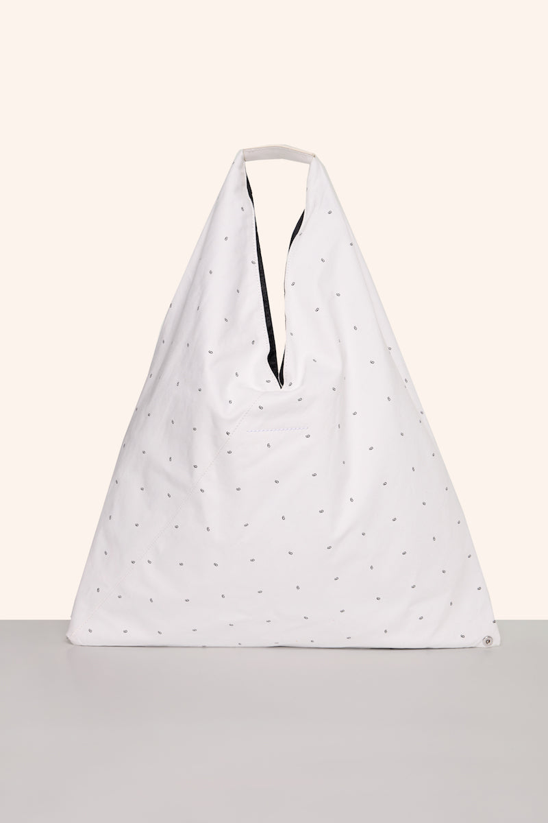 Logo print Japanese tote-White MM6 MAISON MARGIELA