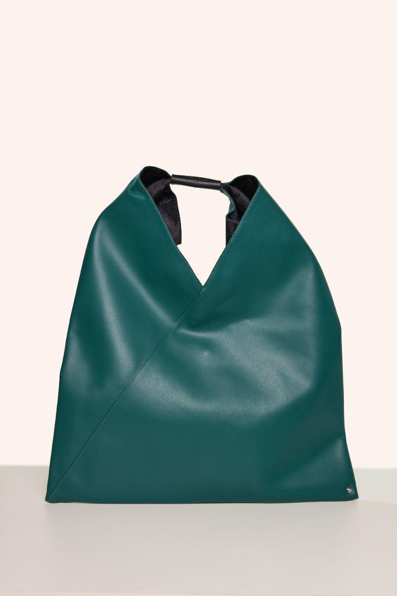 Japanese eco leather tote bag-Green MM6 MAISON MARGIELA