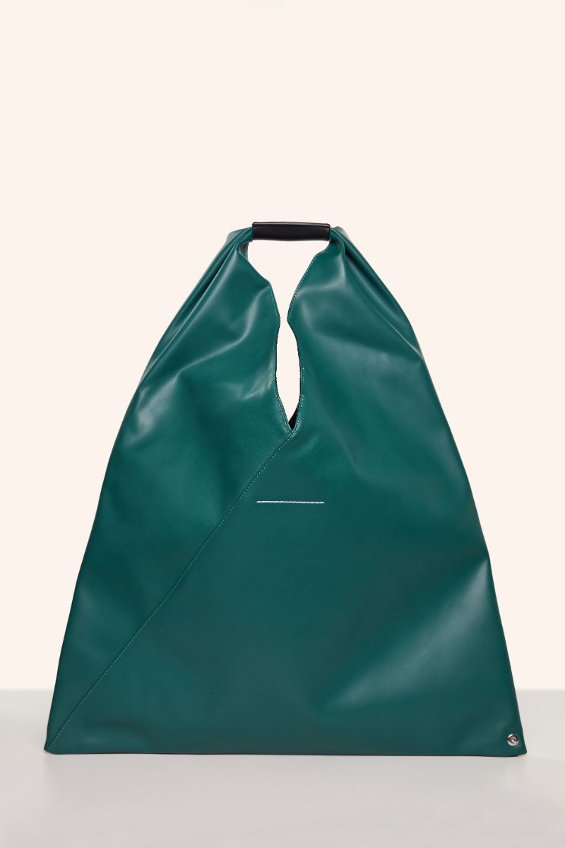 Japanese eco leather tote bag-Green MM6 MAISON MARGIELA