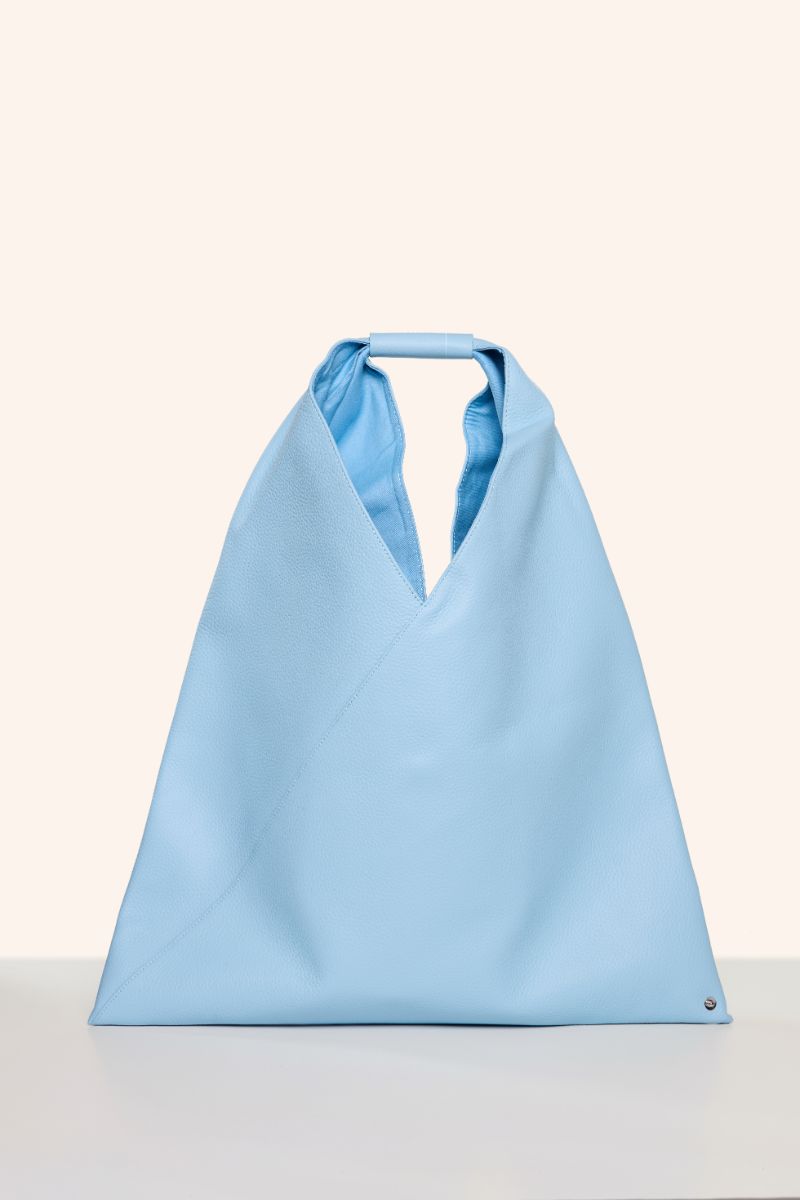 Japanese grainy leather bag-Baby Blue MM6 MAISON MARGIELA