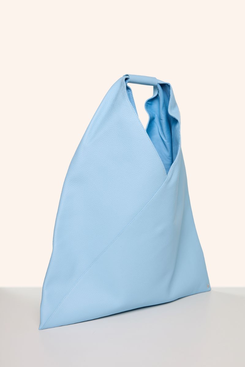 Japanese grainy leather bag-Baby Blue MM6 MAISON MARGIELA