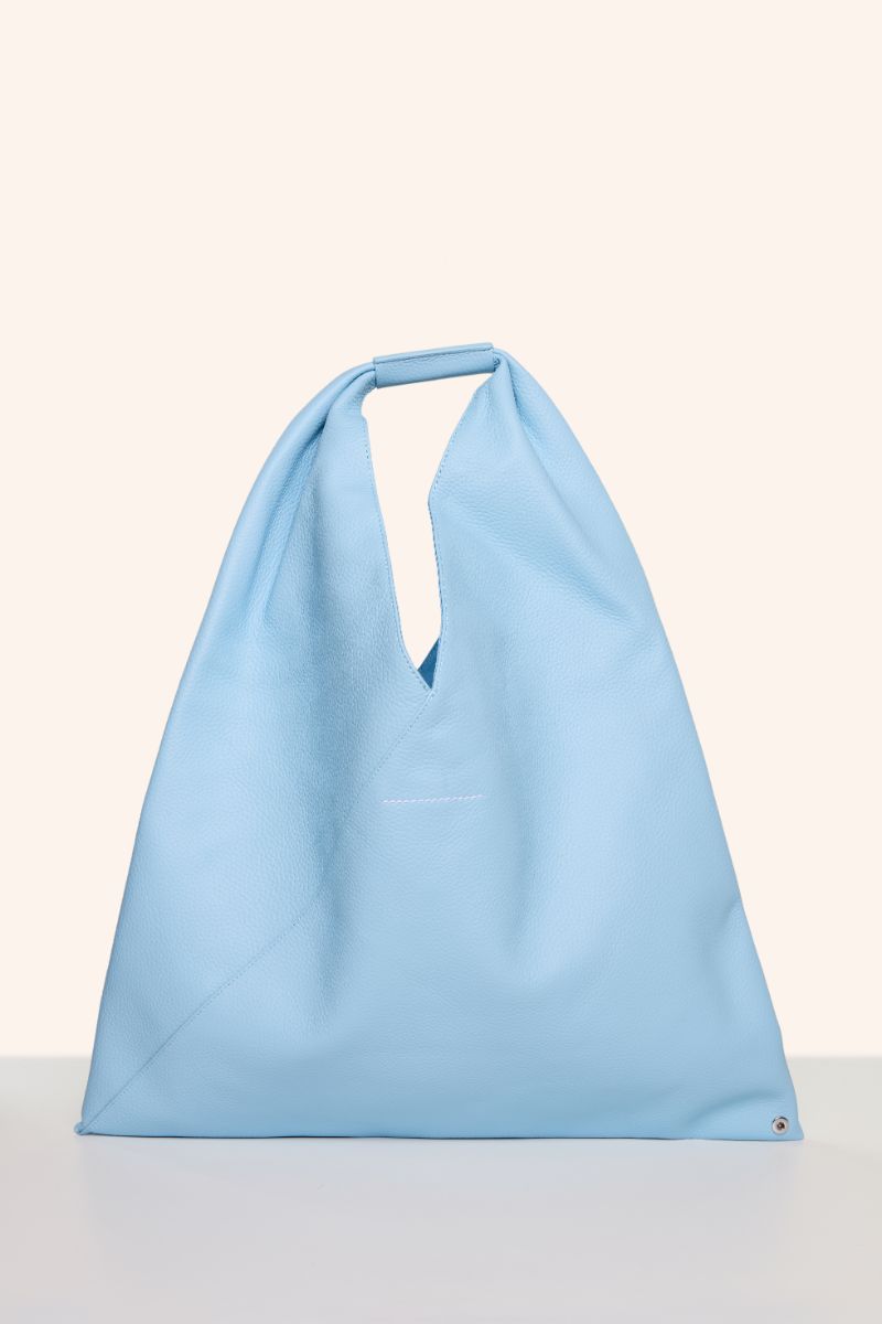 Japanese grainy leather bag-Baby Blue MM6 MAISON MARGIELA