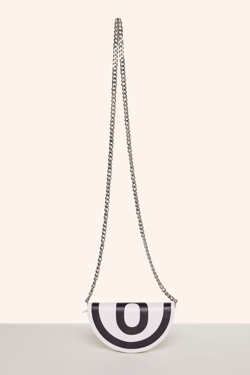 Logo print crossbody bag-White MM6 MAISON MARGIELA