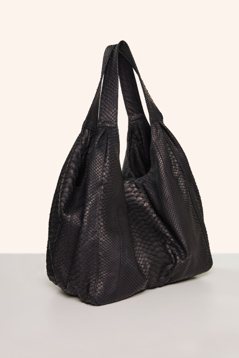 Python shoulder bag-Black VANESSA K