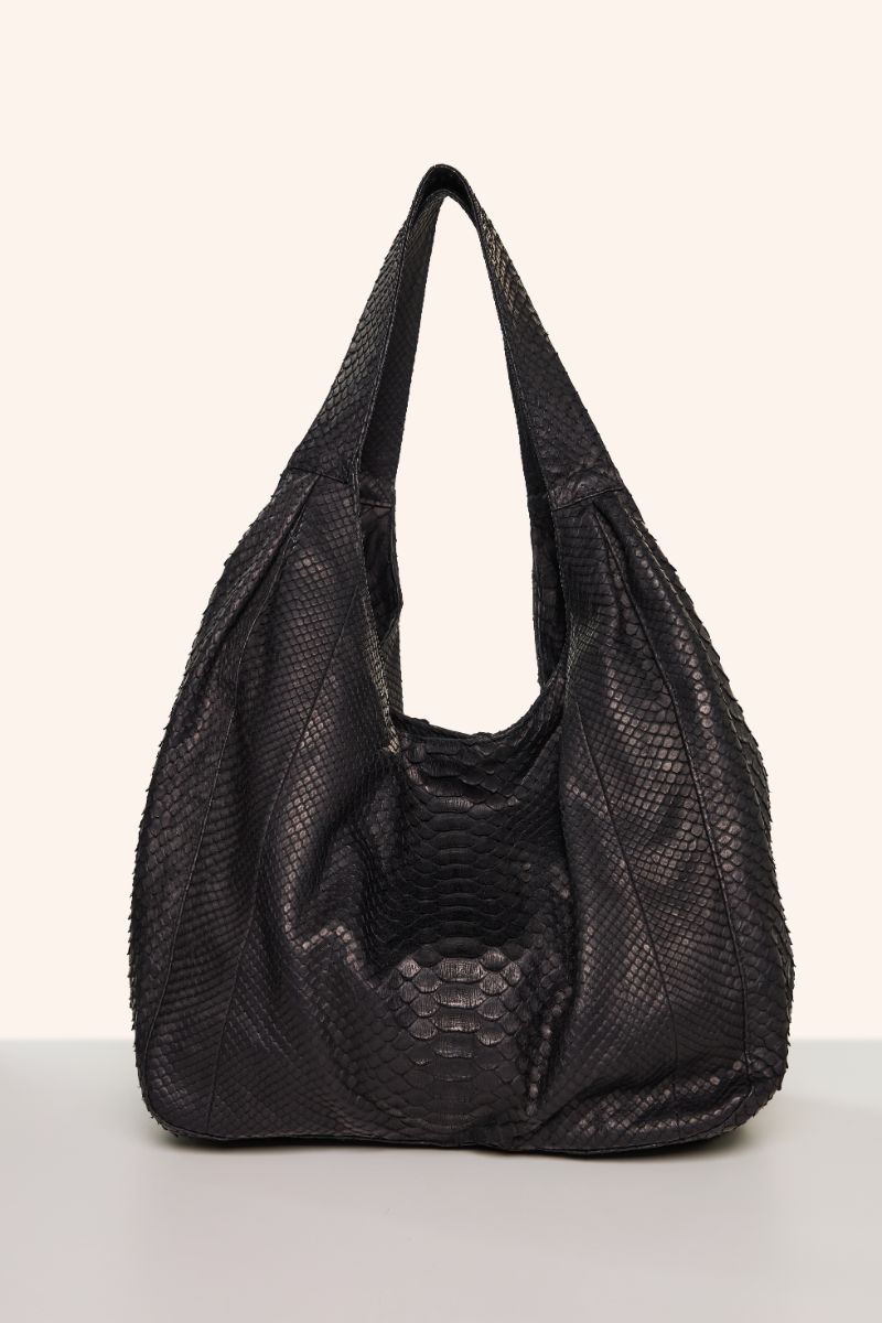 Python shoulder bag-Black VANESSA K