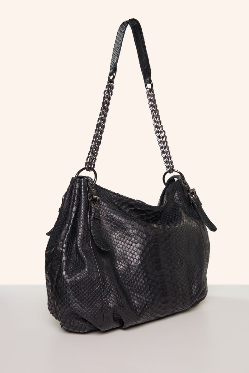Python chain bag-Black VANESSA K