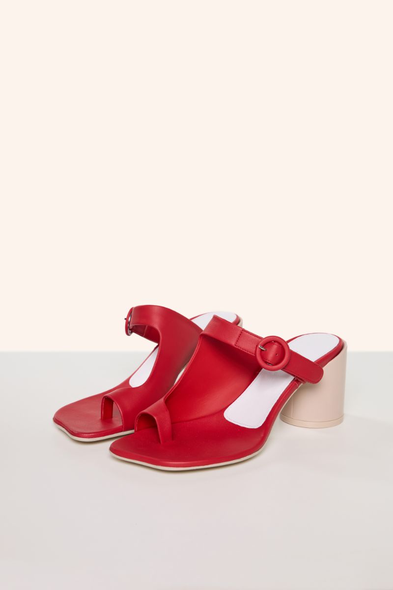 Mule sandals-Red MM6 MAISON MARGIELA