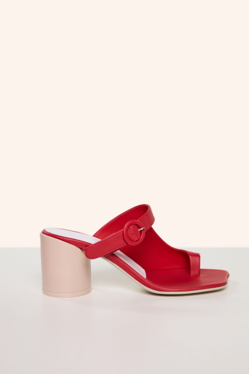 Mule sandals-Red MM6 MAISON MARGIELA