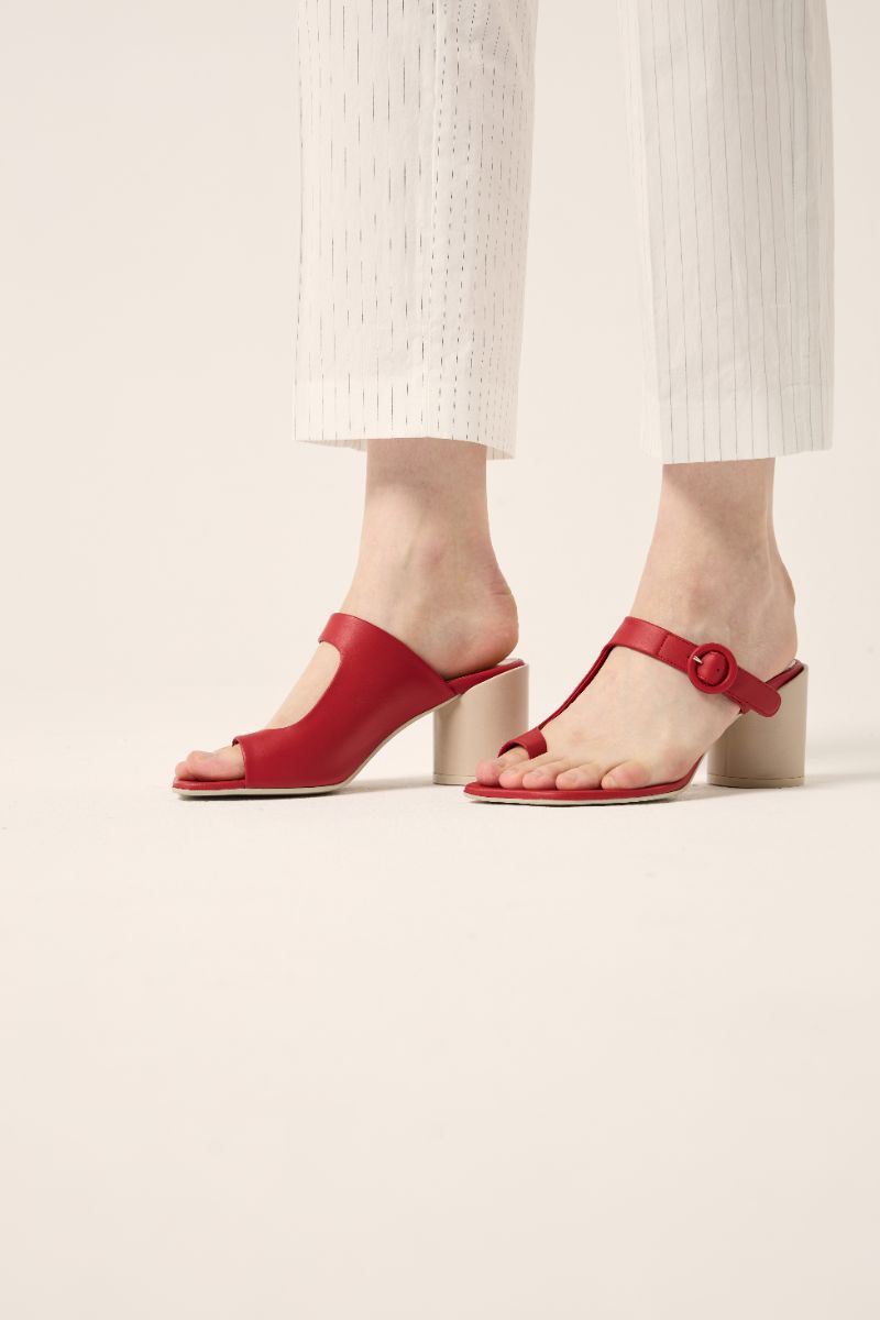 Mule sandals-Red MM6 MAISON MARGIELA