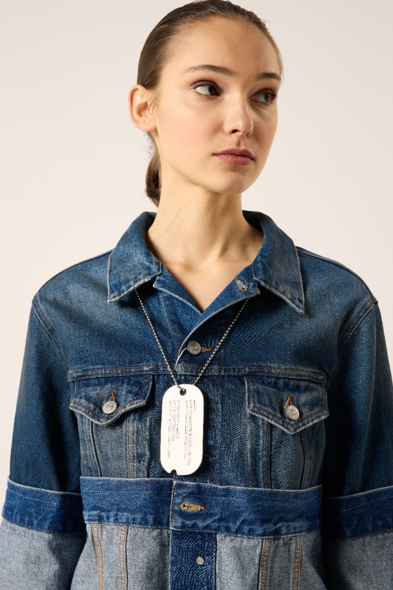 Logo-plaque pendant necklace-Silver MM6 MAISON MARGIELA