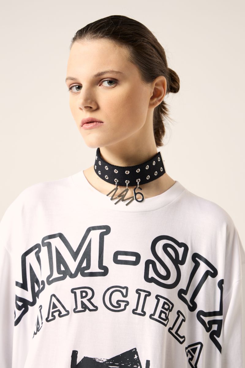 Logo choker-Black MM6 MAISON MARGIELA