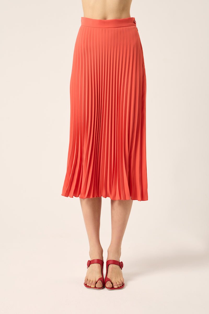 Pleated skirt-Orange MM6 MAISON MARGIELA