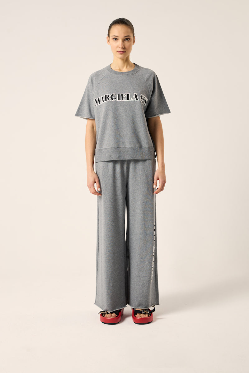 Logo print sweatshirt-Grey MM6 MAISON MARGIELA