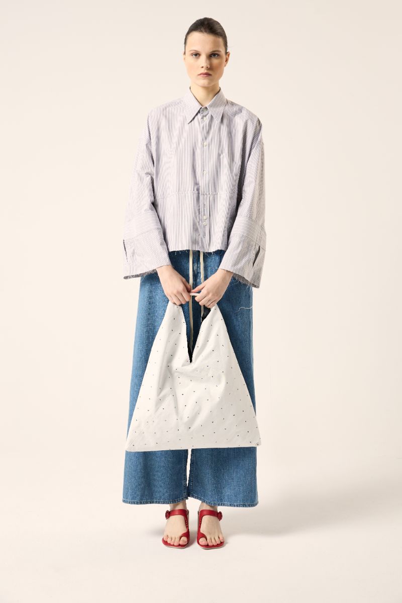 Logo print Japanese tote-White MM6 MAISON MARGIELA
