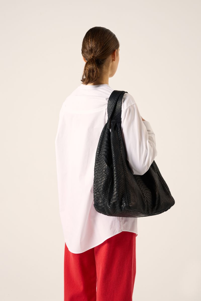 Python shoulder bag-Black VANESSA K