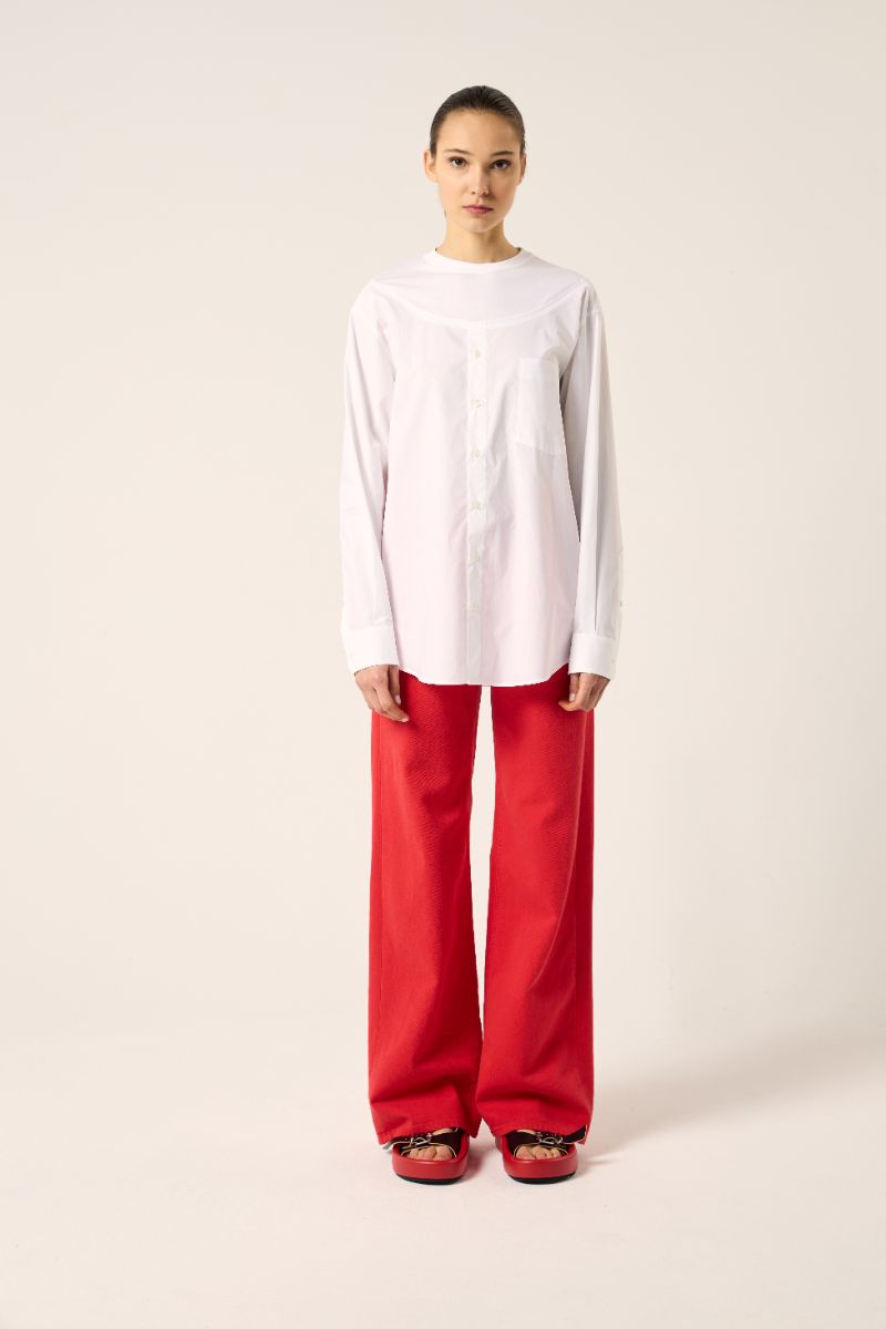 Oversized jeans-Red MAISON MARGIELA