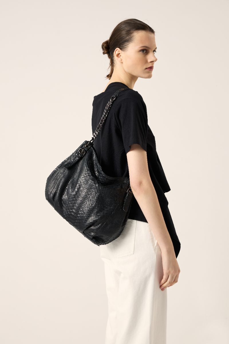 Python chain bag-Black VANESSA K