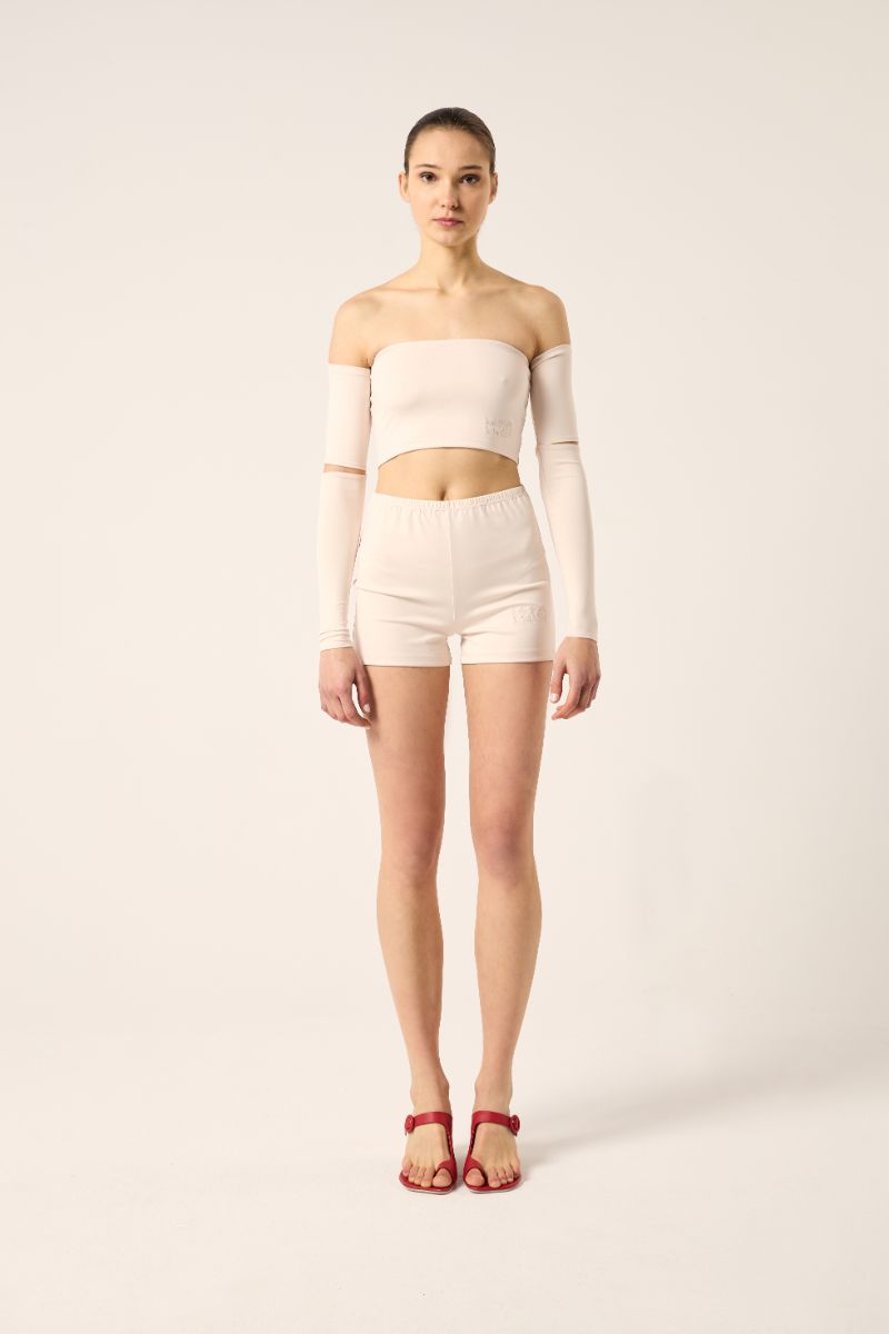 Off the shoulders top-Beige MM6 MAISON MARGIELA