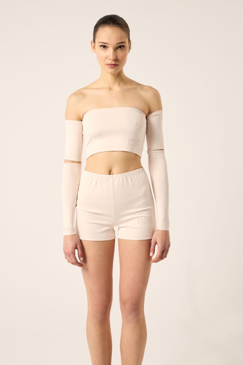 Off the shoulders top-Beige MM6 MAISON MARGIELA