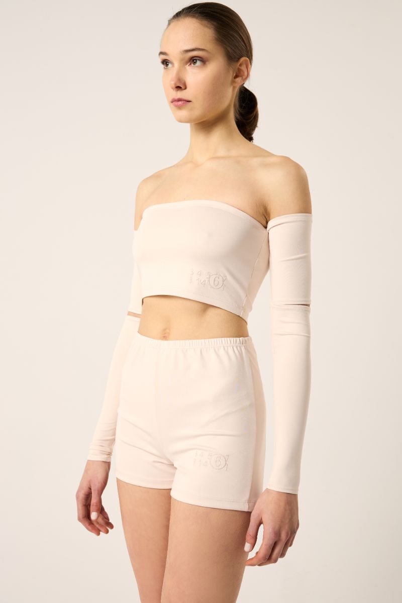 Off the shoulders top-Beige MM6 MAISON MARGIELA