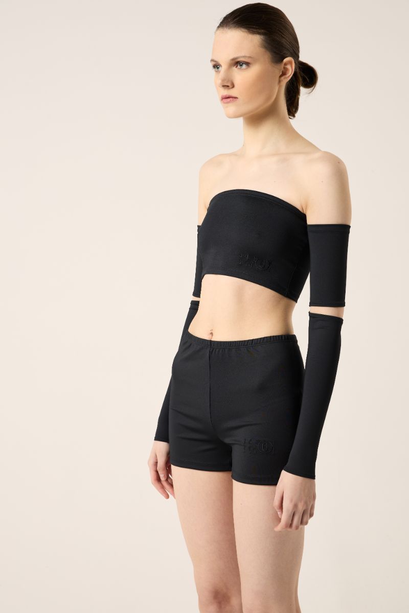 Off the shoulders top-Black MM6 MAISON MARGIELA