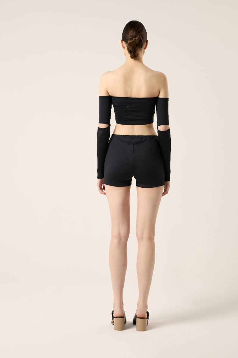 Off the shoulders top-Black MM6 MAISON MARGIELA