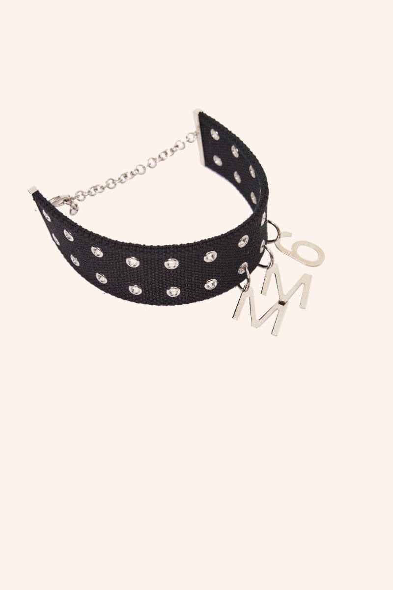 Logo choker-Black MM6 MAISON MARGIELA