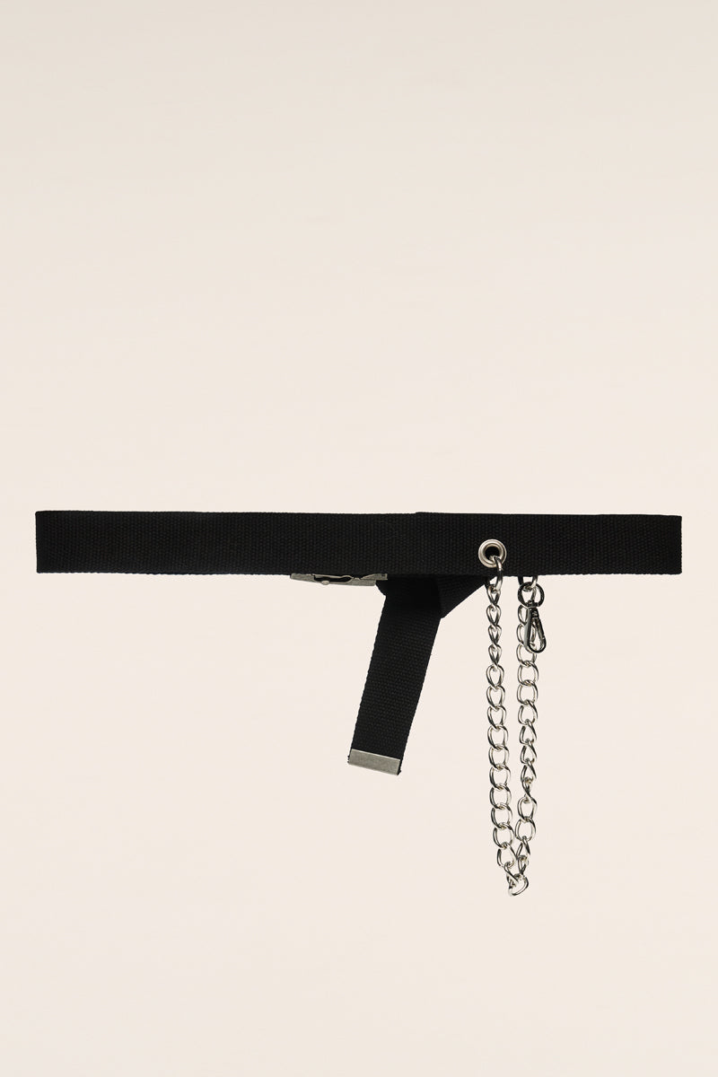 Chain military belt-Black MM6 MAISON MARGIELA