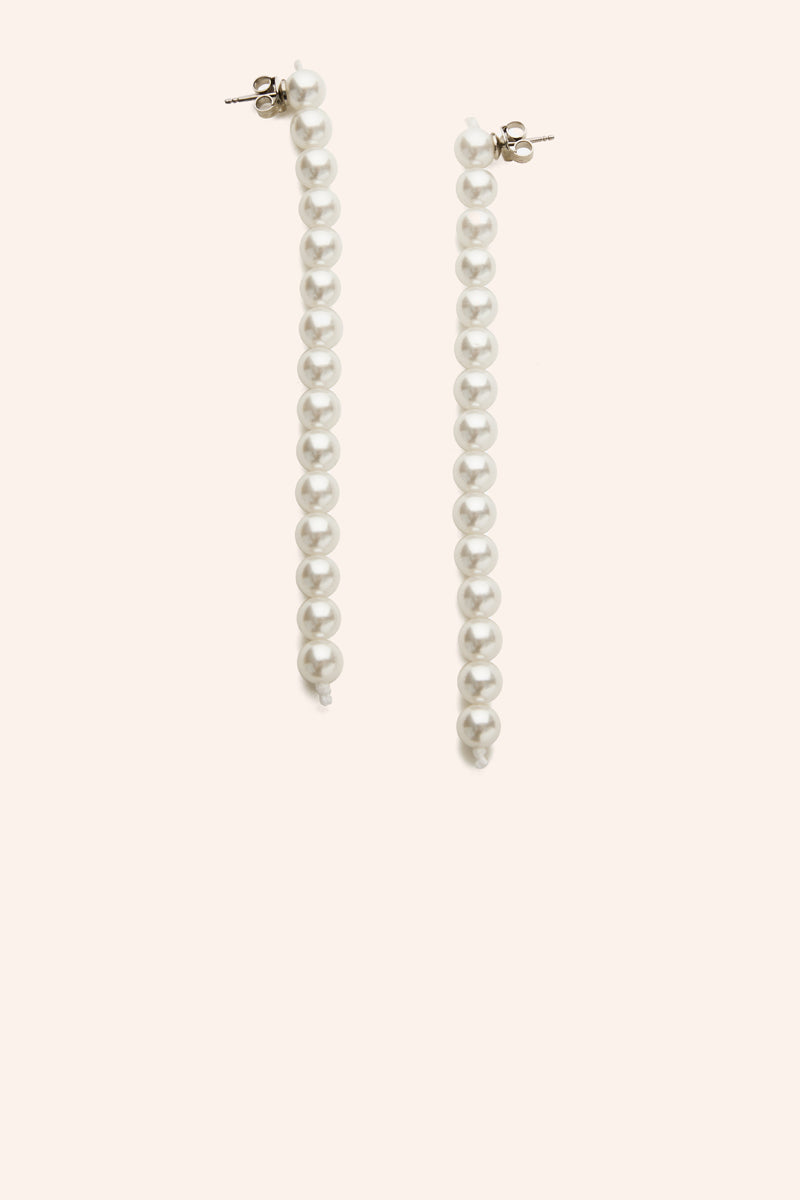 Long pearl earrings-White MM6 MAISON MARGIELA