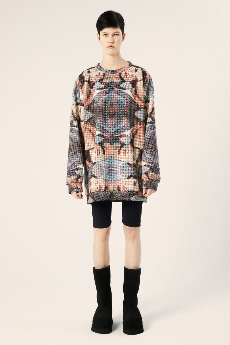 Holographic print jumper-Multicolour DIGITARIA
