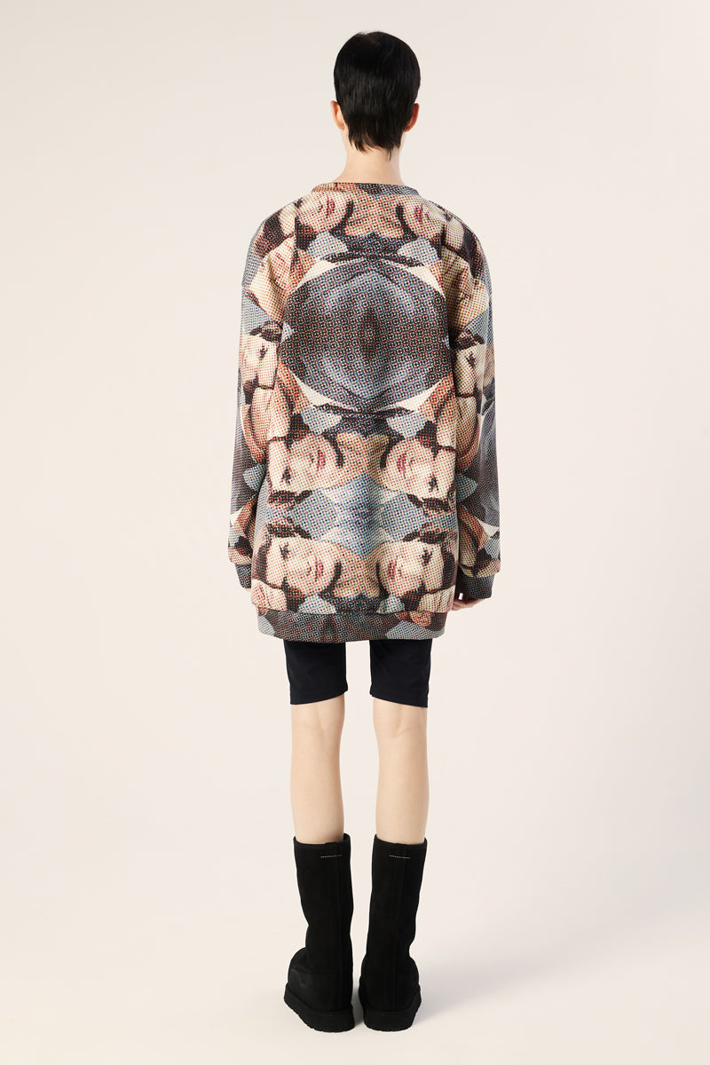 Holographic print jumper-Multicolour DIGITARIA