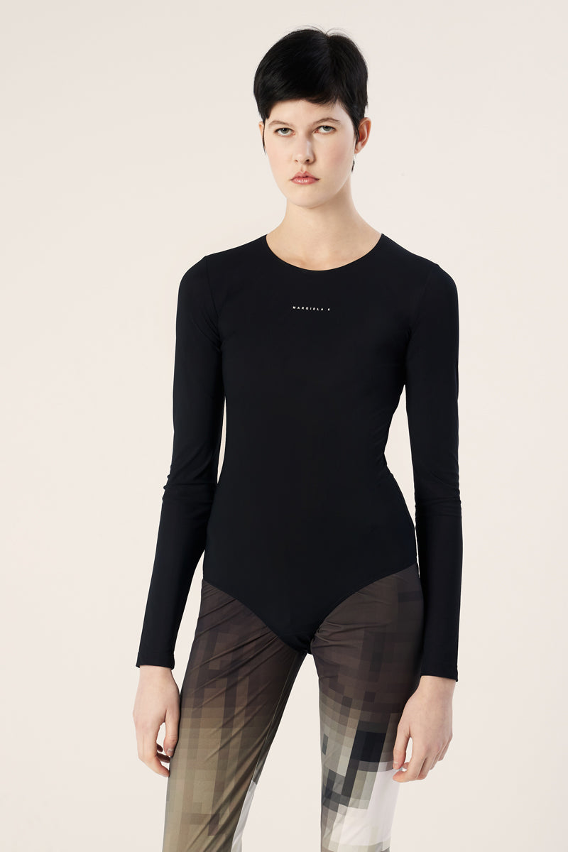 Pixelated leggings-Nutmeg MM6 MAISON MARGIELA