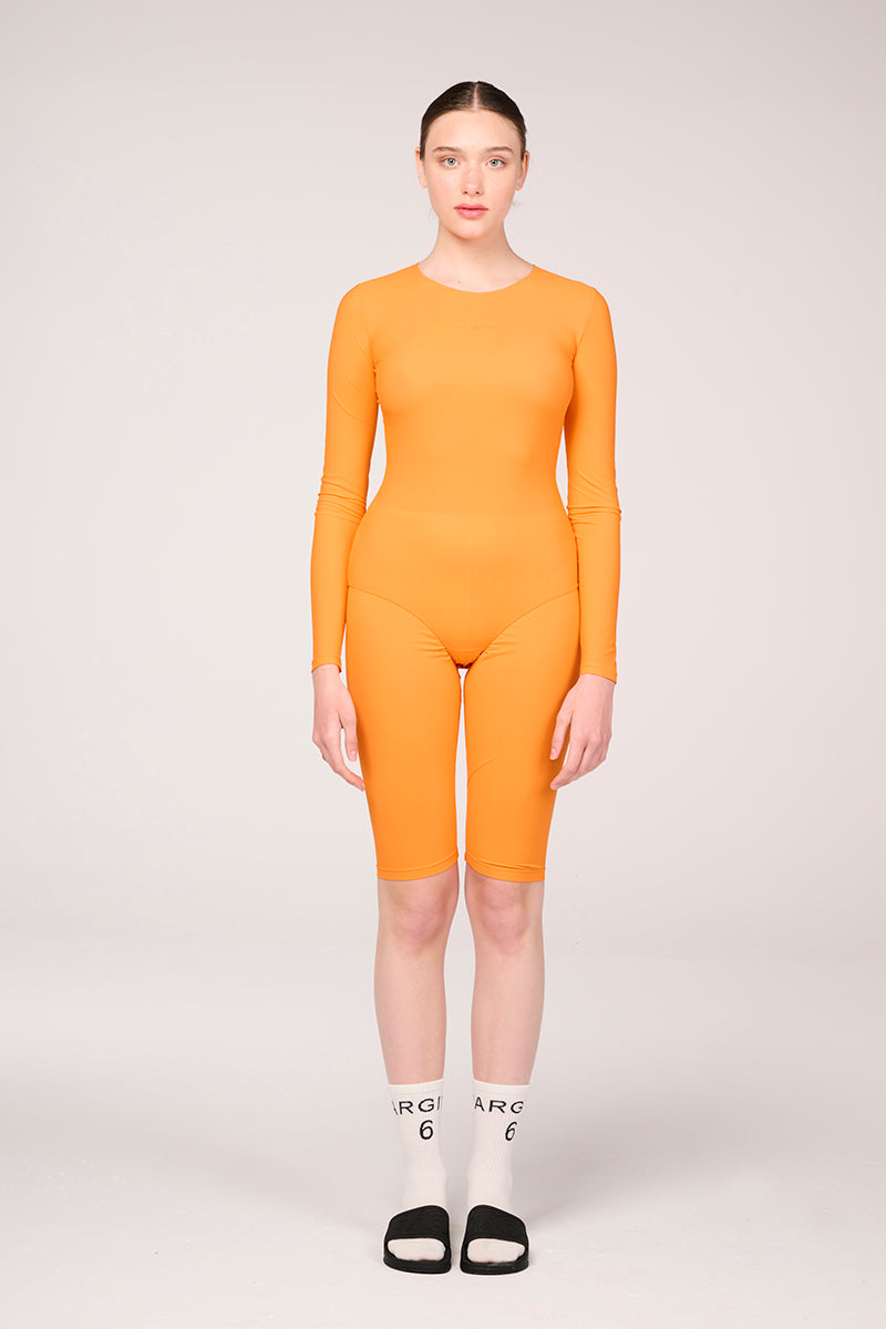 Long sleeve bodysuit-Orange MM6 MAISON MARGIELA - Studio Avra