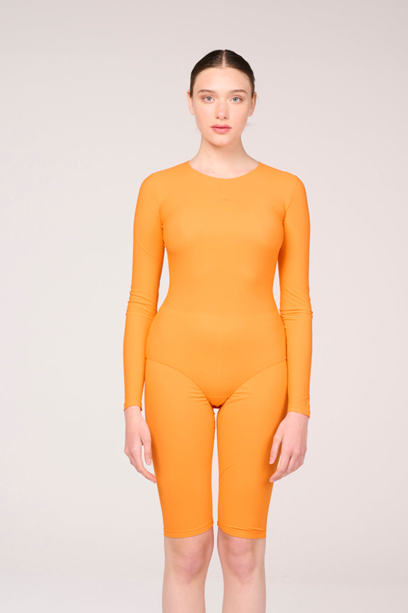 Long sleeve bodysuit-Orange MM6 MAISON MARGIELA - Studio Avra