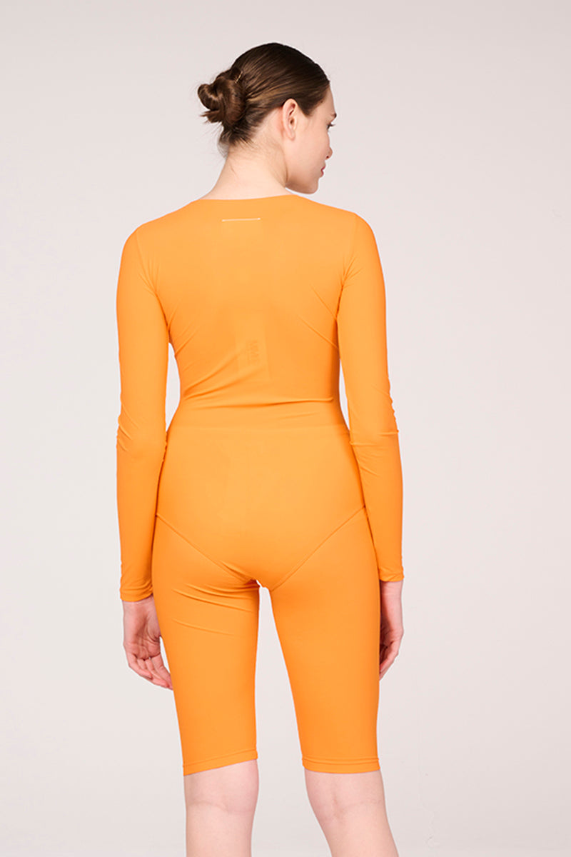Long sleeve bodysuit-Orange MM6 MAISON MARGIELA - Studio Avra